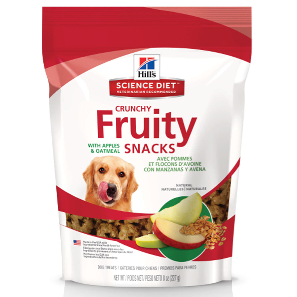 Hill s Natural Fruity Snacks with Apples & Oatmeal Crunchy Dog Treats 8 oz bag (Previously known as Hill s Science Diet Dog treats)