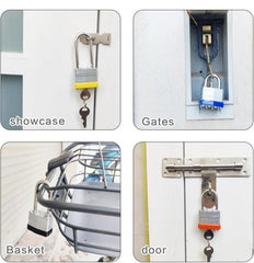 Locks Laminated Steel Keyed Padlocks Keyed Alike Locks Bulk, Normal Shackle Padlocks For Sheds, Fences, Storage Locker, School, Gym