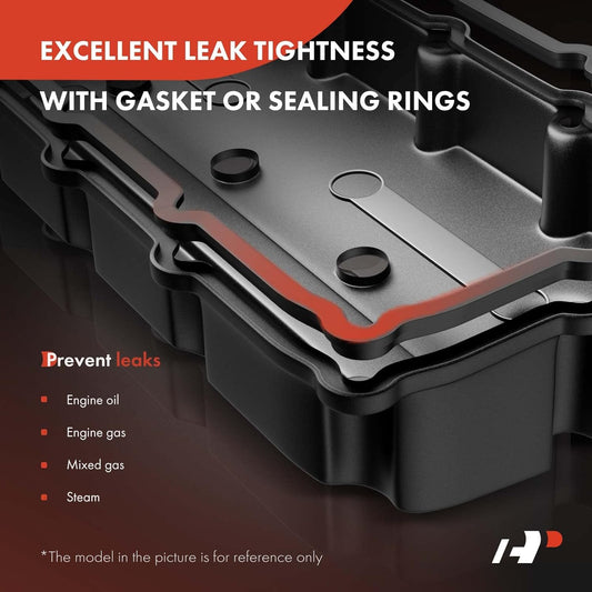 A-Premium Left & Right Engine Valve Cover with Gasket & Bolt Compatible with Ford F-150, Explorer, Edge, Transit-150/250/350/350 HD, Mustang, Taurus, Flex & Lincoln MKZ, MKX, MKS, MKT, 3.5L 3.7L