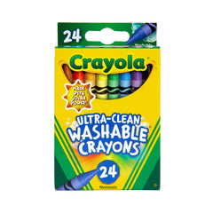 Crayola Ultra-Clean Washable Crayons, 24 Ct, Back to School Supplies for Kids, Classroom Supplies for Teachers