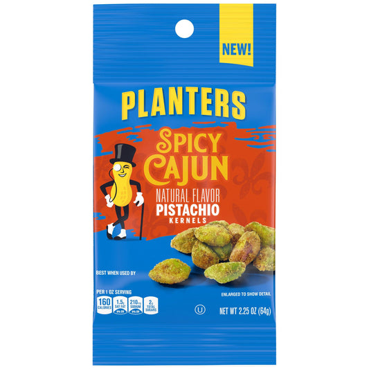 Planters Spicy Cajun Pistachios 2.25 oz