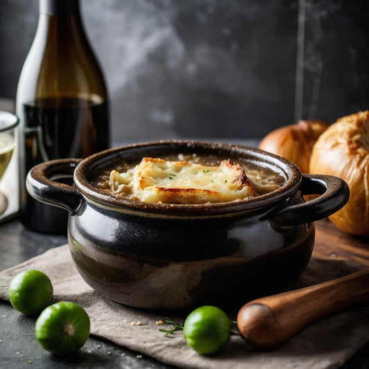 Classic French Onion Soup with a Gruyere Crust Recipe - BargainBoxed.com