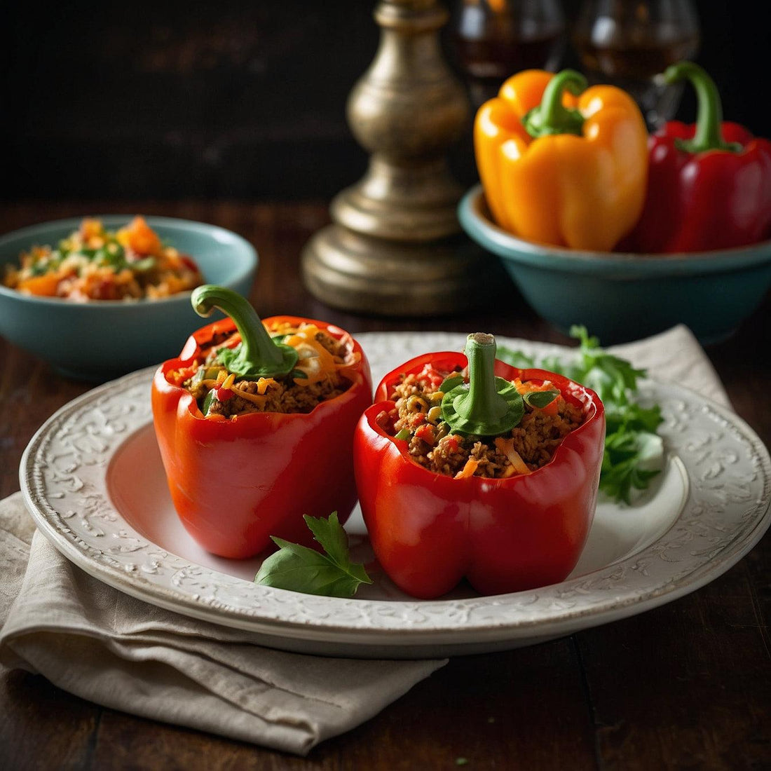 Stuffed Bell Peppers For Two - BargainBoxed.com