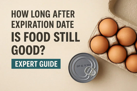 How Long After Expiration Date Is Food Still Good? Expert Guide with a can good and a dozen of eggs