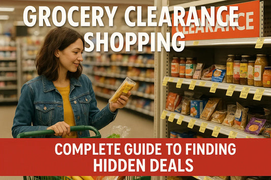 Grocery clearance shopper in store