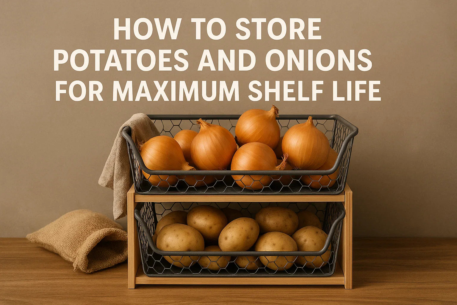 Onions Signage How to Store Potatoes and Onions for Maximum Shelf Life – BargainBoxed.com