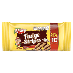 Keebler Fudge Stripes Original King Size Cookies, 4.75 OZ