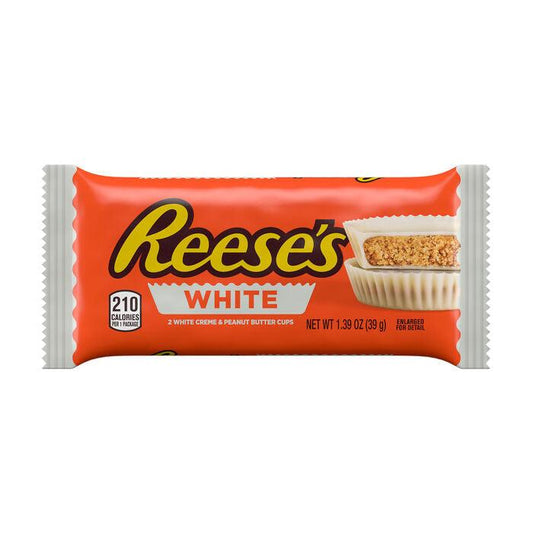 REESE'S White Creme Peanut Butter Cup Standard Size 1.39oz. Candy Bar