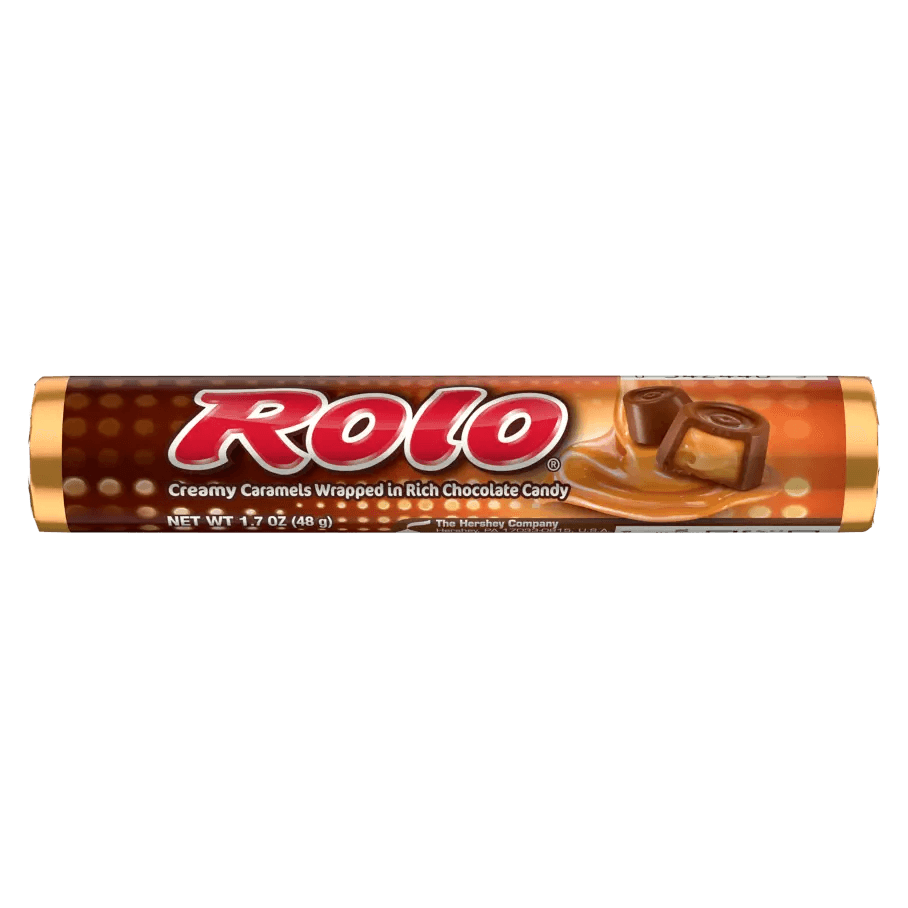 Rolo Candy, Rich Chocolate Caramel Candy 1.7 oz Roll