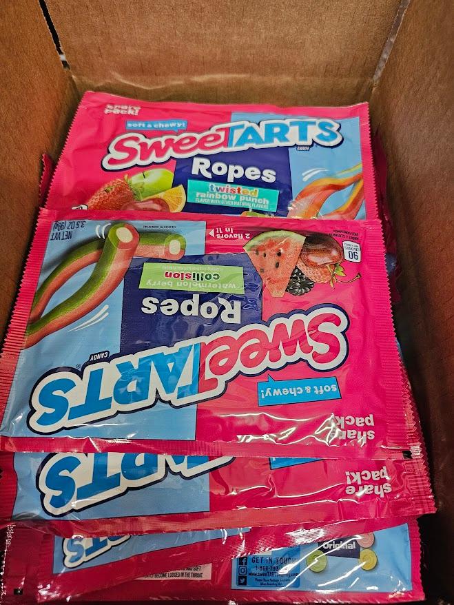 SweeTart Ropes - Watermelon & Twisted Rainbow Mix - 15 LB Blow Out Box ...