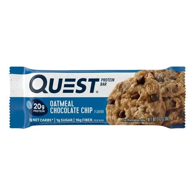 Quest Nutrition Protein Bar, Oatmeal Chocolate Chip, 2.12 oz - BargainBoxed.com