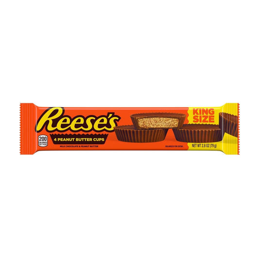 Reese's Milk Chocolate Peanut Butter Cups King Size, 2.8 oz