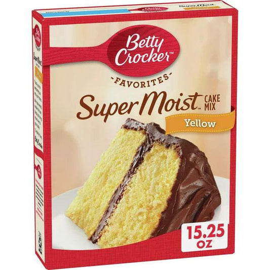 Betty Crocker Super Moist Yellow Cake Mix, 15.25 oz