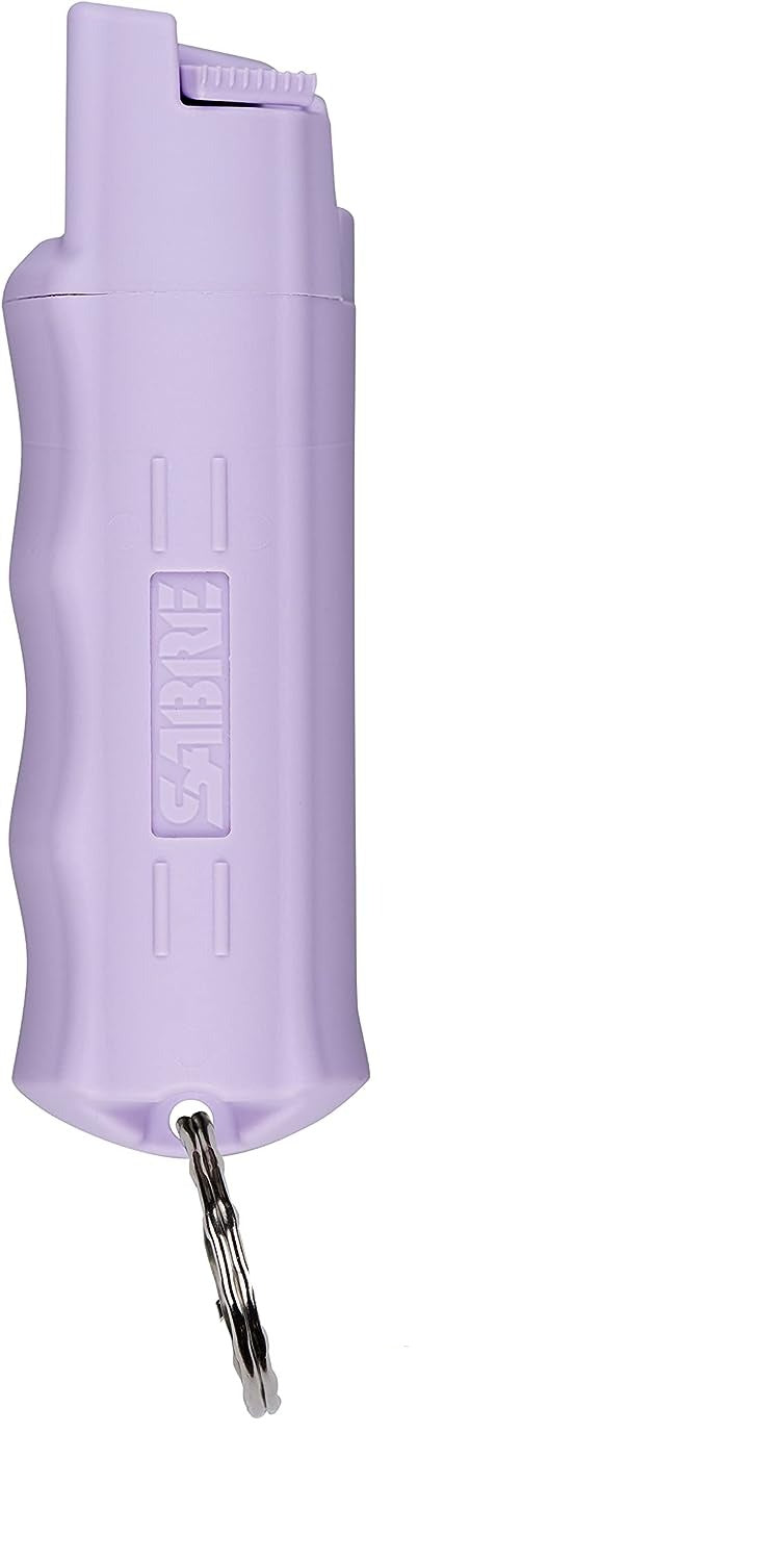 Sabre Pepper Spray Lavender With Finger Grip & Key Ring