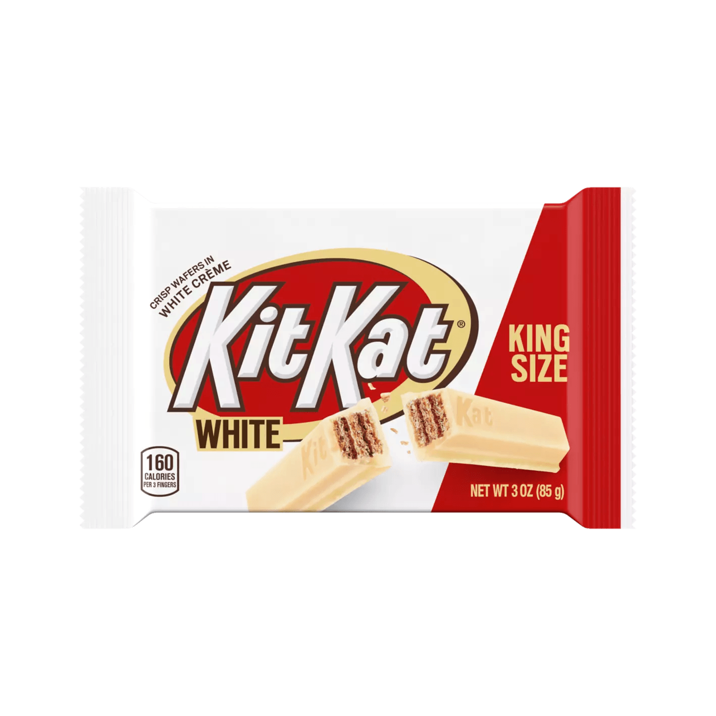 Kit Kat King Size Crisp Wafers in White Creme, 3oz - BargainBoxed.com