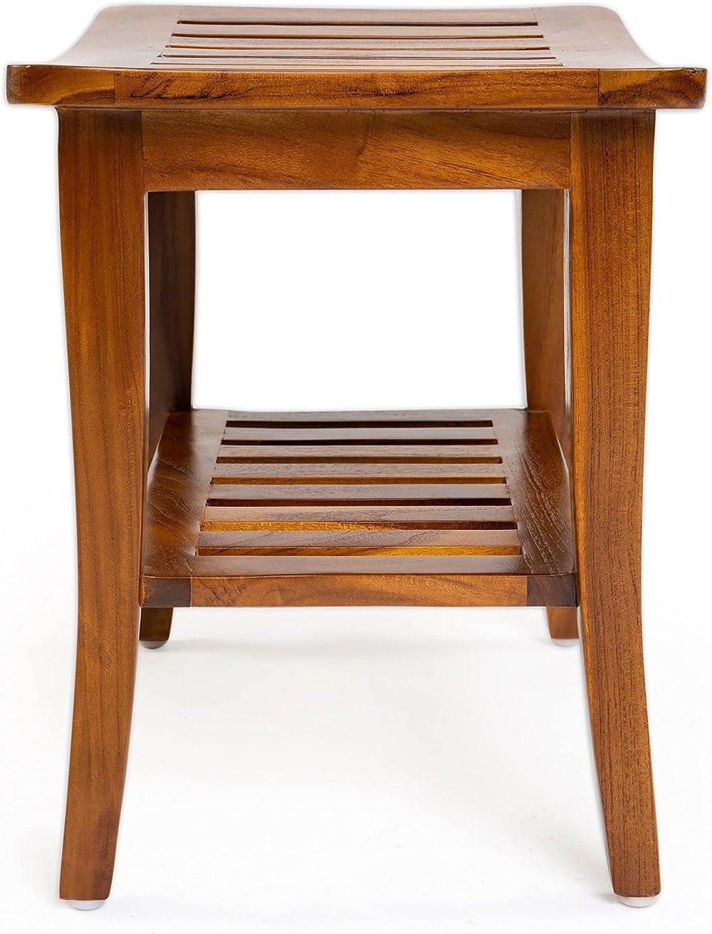 Ala Teak Indoor Outdoor Patio Garden Yard Bath Shower Spa Waterproof Stool Bench Fully Assembled - BargainBoxed.com