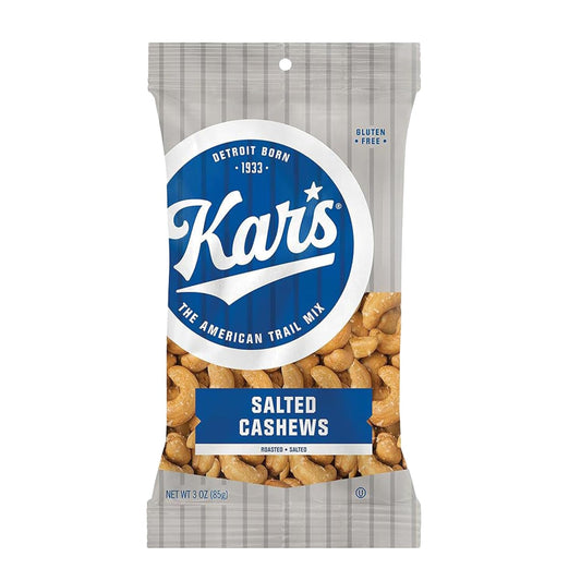 Kar’s Salted Cashews, 3 oz Snack Pack