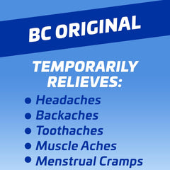 BC Powder Original Strength Pain Reliever, Aspirin Dissolve Packs, 96 Count