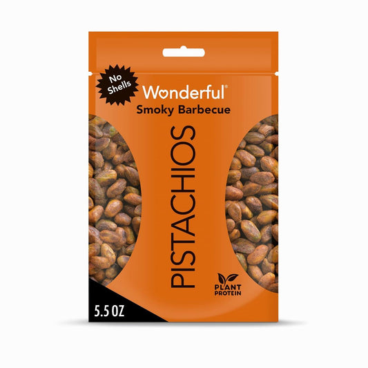 Wonderful Pistachios No Shells, Smoky Barbecue, 5.5 Oz Bag