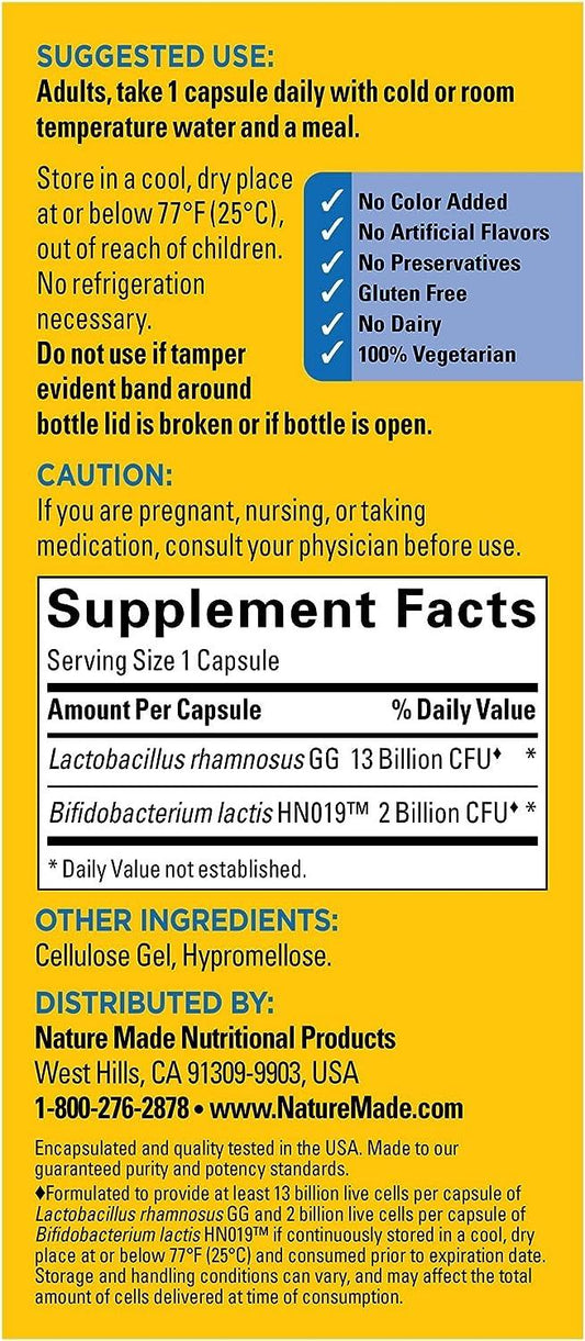 Digestive Probiotics Advanced Dual Action Capsules, 30 Capsules, 15 Billion CFU - BargainBoxed.com