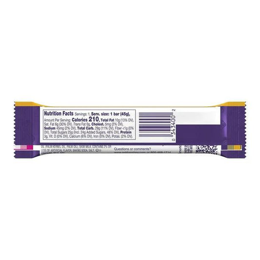 Cadbury Caramello Milk Chocolate and Creamy Caramel Candy, 1.6 oz, Bar