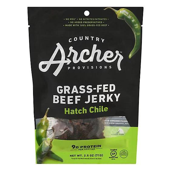 Country Archer Jerky Co Hatch Chile Beef Jerky, 2.5 Ounces - BargainBoxed.com