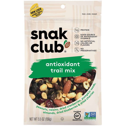 Snak Club Antioxidant Trail Mix, 12 Ounce (Pack of 4)