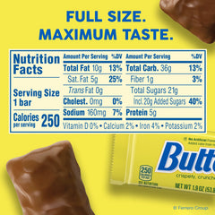 butterfinger candy bar nutrition facts