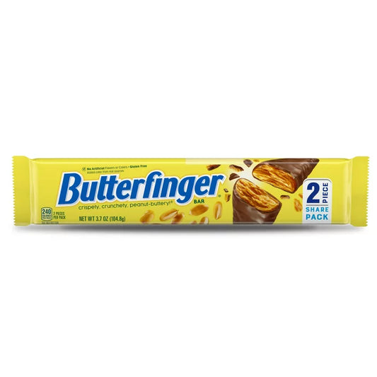 Butterfinger Peanut-Buttery Chocolate-y Candy Bars, Share Pack, 3.7 oz