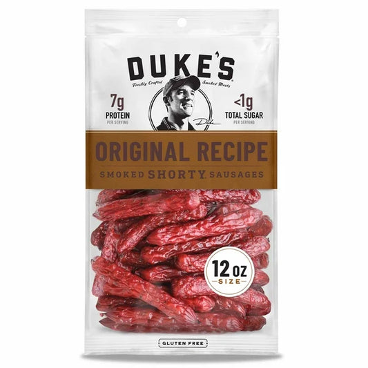 Duke's Original Smoked Shorty Sausages, Gluten Free Snack, 12 oz