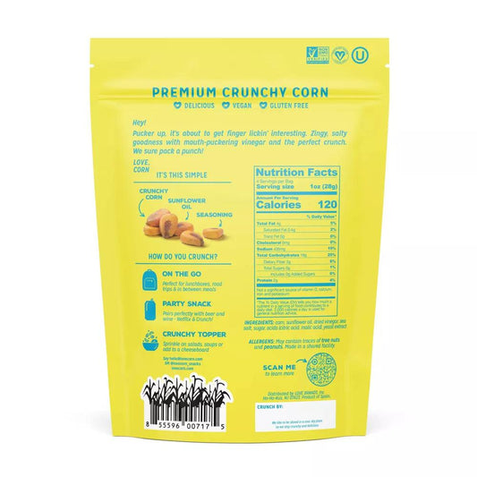 LOVE CORN Salt & Vinegar - 4oz