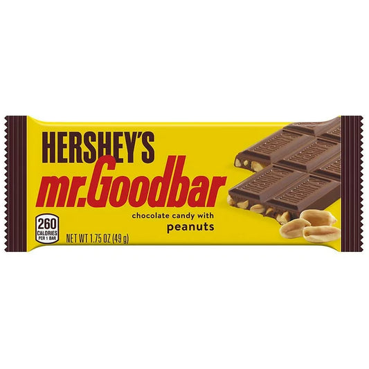 Hershey's Mr. Goodbar, Full Size Milk Chocolate And Peanuts, 1.75 oz
