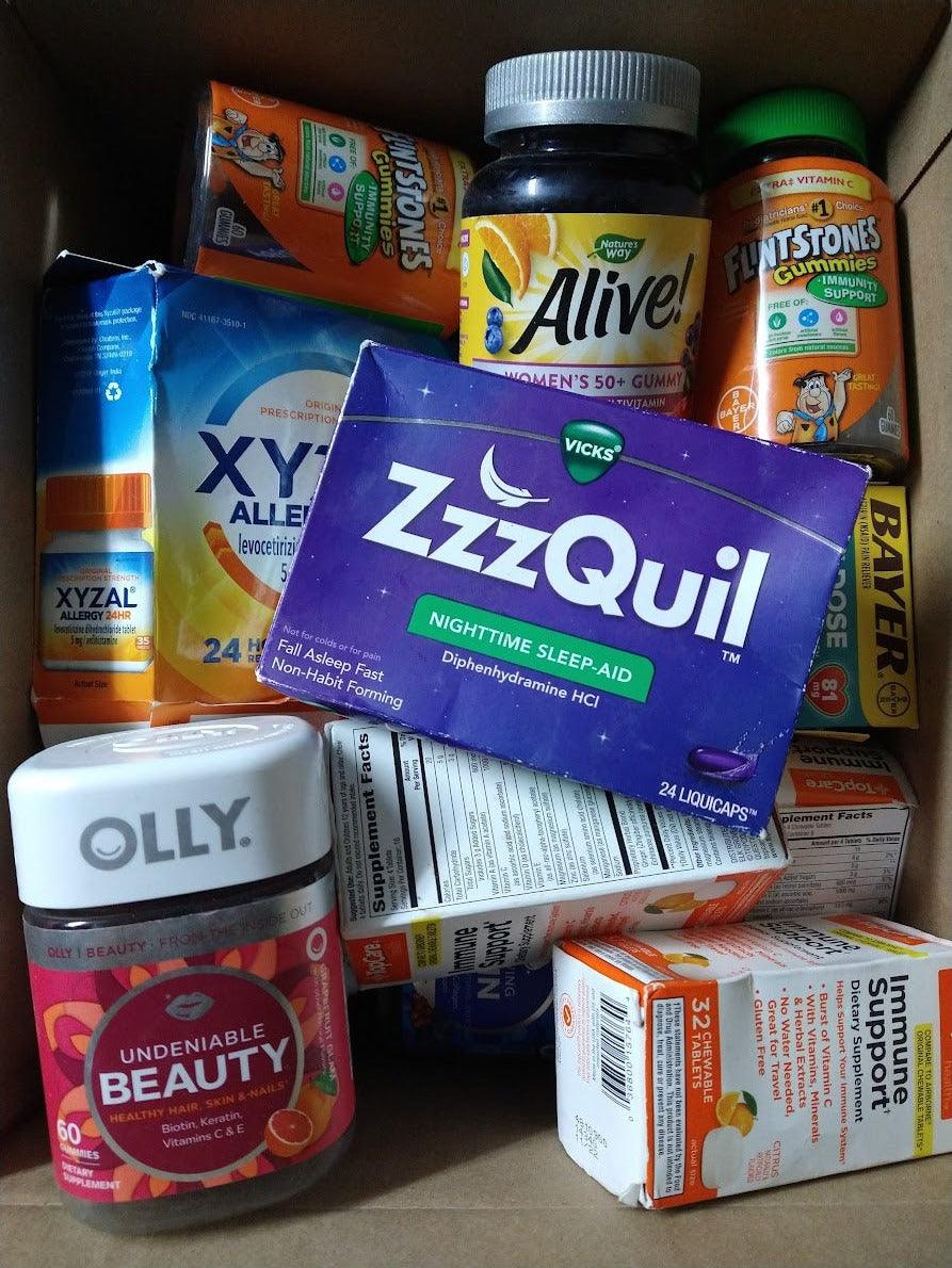 Health & Beauty Variety Mix Bargain Box ~ 25 Items - BargainBoxed.com