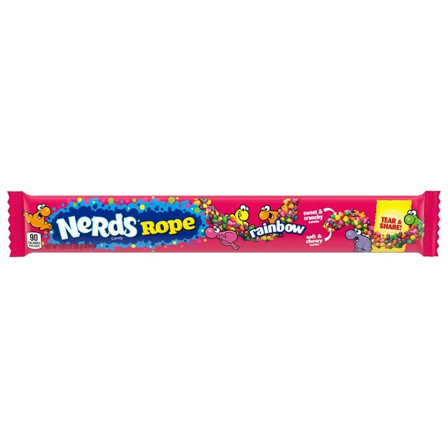 Nerds Rope Candy, Rainbow, 0.92 oz