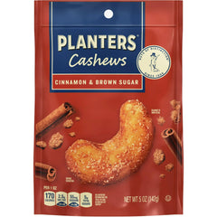 PLANTERS Cashews Cinnamon & Brown Sugar, 5 Oz Bag