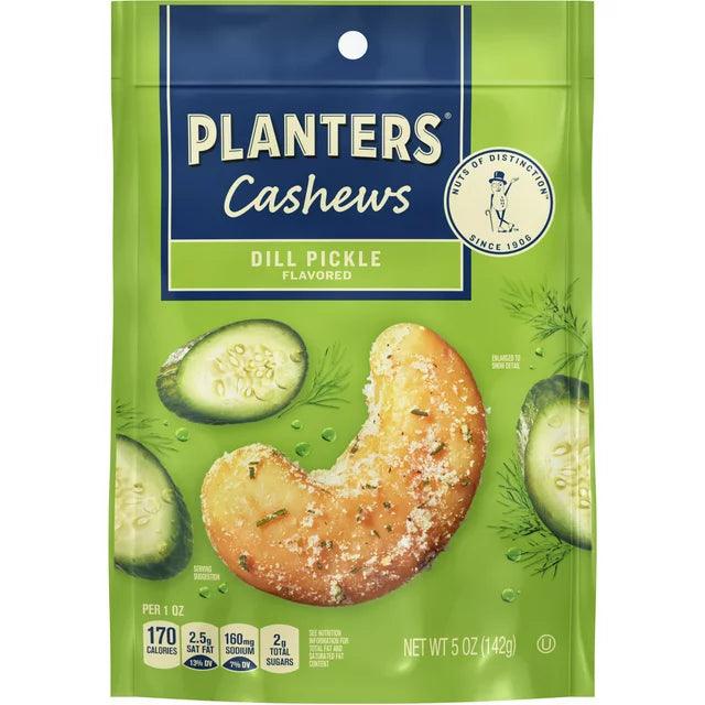 PLANTERS Whole Cashews Dill Pickle Flavored, 5 oz Bag