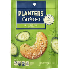 PLANTERS Whole Cashews Dill Pickle Flavored, 5 oz Bag