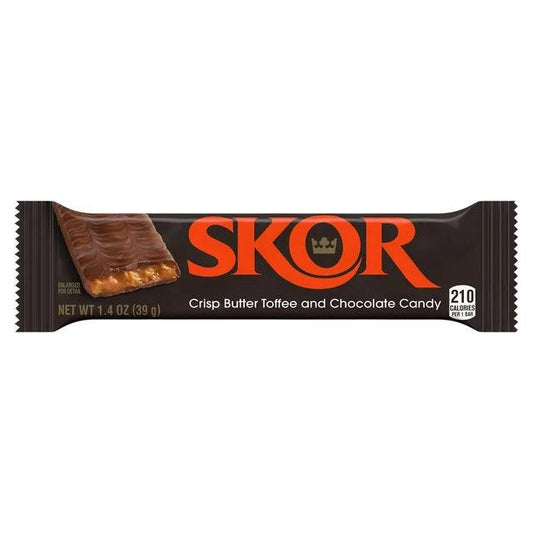 Skor Crisp Butter Toffee and Chocolate Candy Bar, 1.4 oz