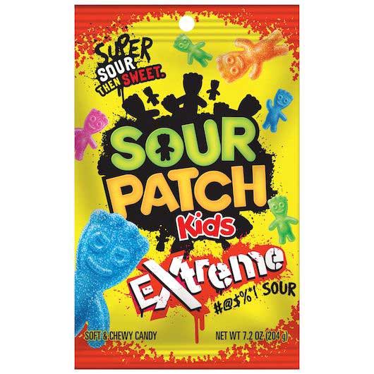 Sour Patch Kids Extreme Sour Soft & Chewy Candy, 7.2 Oz