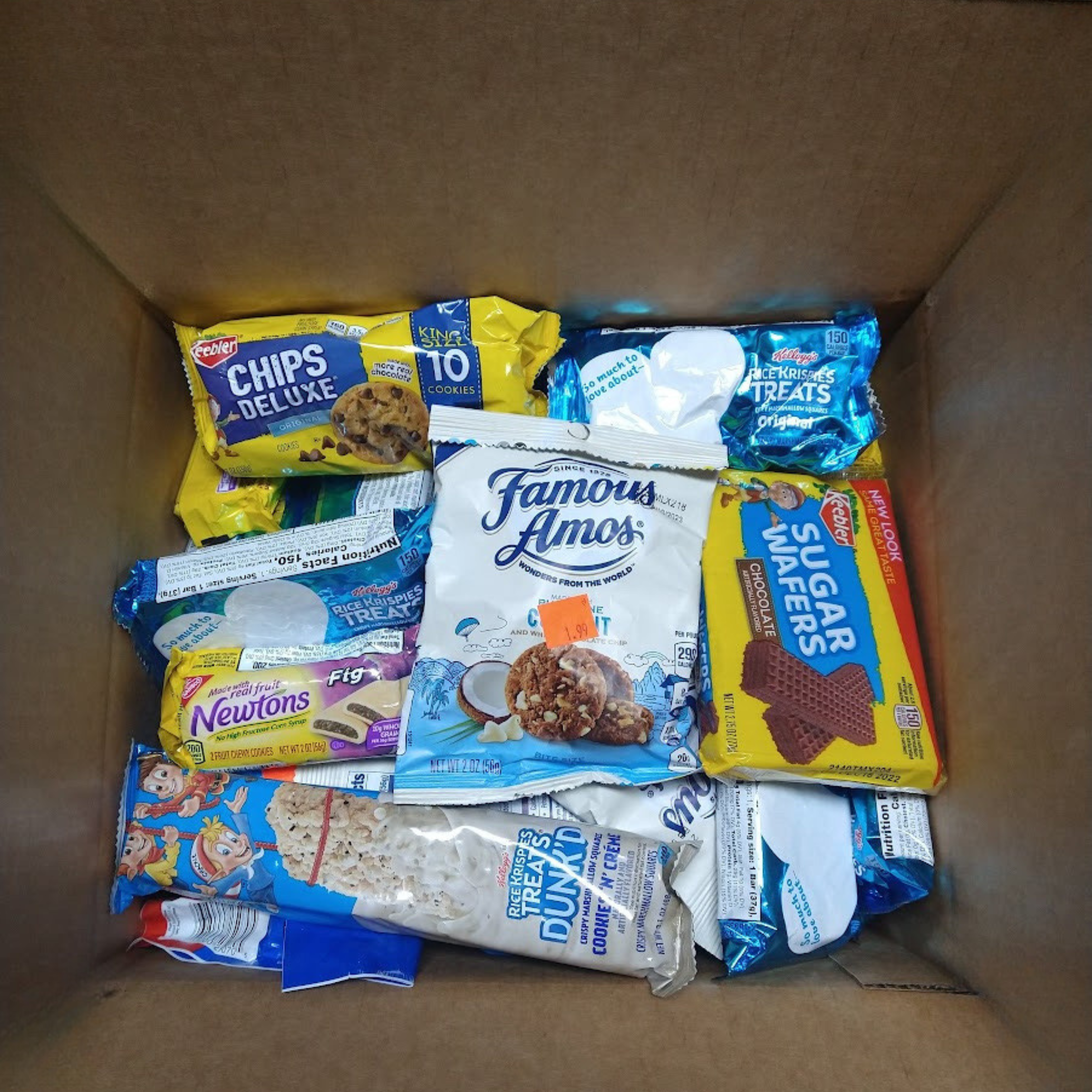 Cookie Mix & Snack Mix Bargain Box, Snack Box, 50 Items