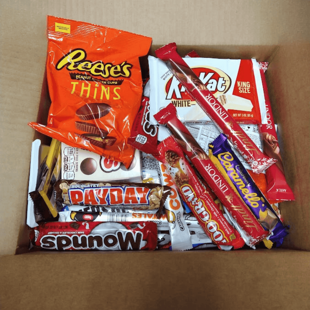 Chocolate & Candy Bar Variety Mix Bargain Box - 100 Items - BargainBoxed.com