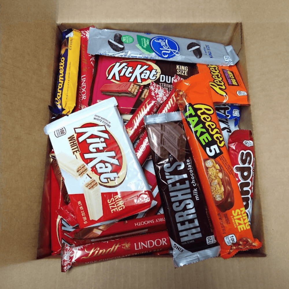 Chocolate & Candy Bar Variety Mix Bargain Box - 100 Items - BargainBoxed.com