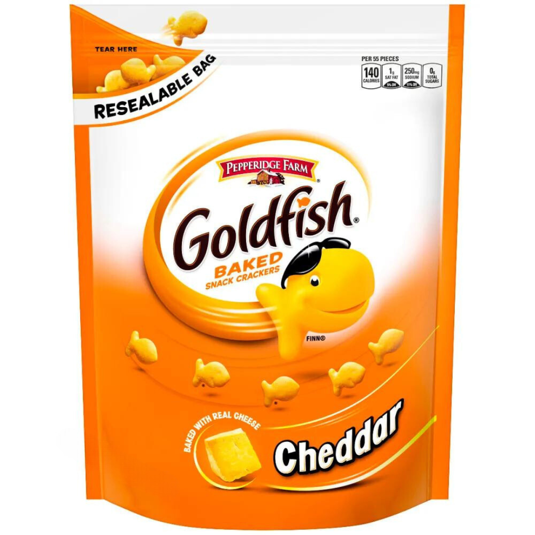 Pepperidge Farm Goldfish, Cheddar Crackers, Resealable Bag - 8 oz
