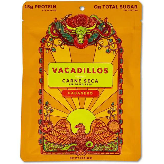 Vacadillos Carne Seca Habanero, 2 oz