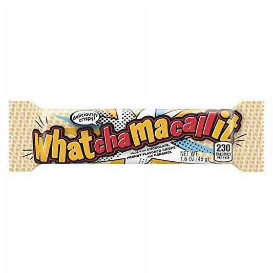 Whatchamacallit Chocolate, Caramel and Peanut Flavored Crisps Full Size Candy, Bar 1.6 oz