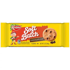 Keebler Soft Batch Chocolate Chip Cookies 2.2 oz Snack Pack, 4 Cookies