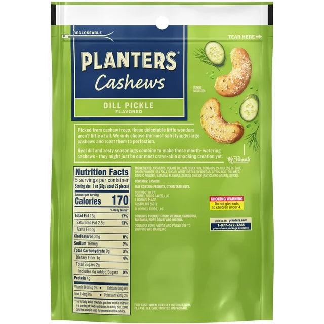 PLANTERS Whole Cashews Dill Pickle Flavored, 5 oz Bag - BargainBoxed.com