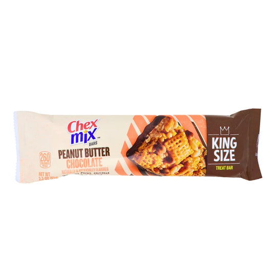 Chex Mix Peanut Butter Chocolate Cereal Bar King Size, 2.2oz Bar