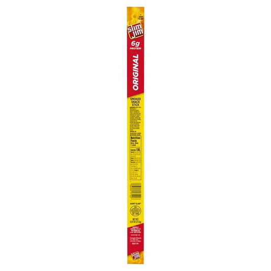 Slim Jim Original Giant Smoked Snack Meat Sticks, 0.97 oz Single Stick - BargainBoxed.com