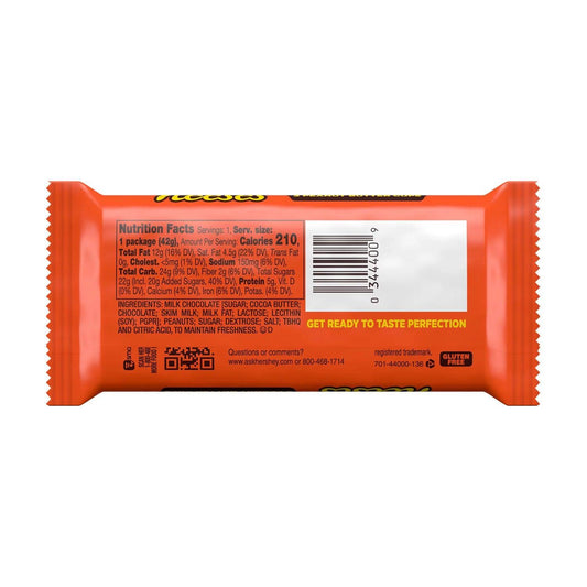 REESE'S Milk Chocolate Peanut Butter Cups Standard Size 1.5oz Candy Bar